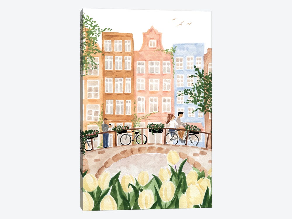 Amsterdam In The Spring by Sabina Fenn 1-piece Canvas Print
