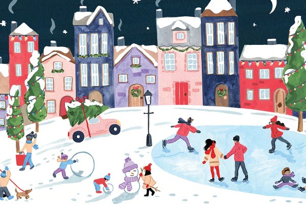 Scenes Of The Season: Christmas Village by Sabina Fenn