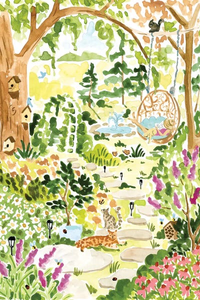 Ponds: Spring Garden by Sabina Fenn