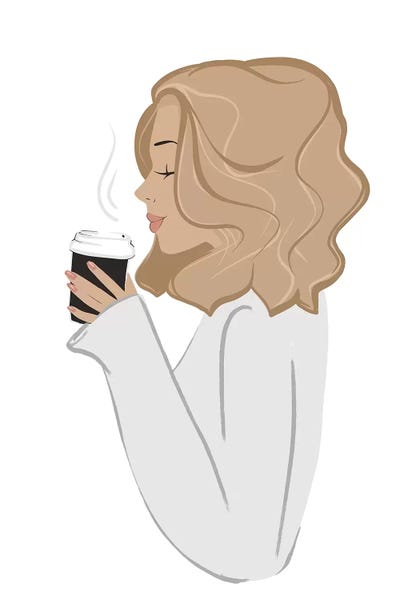 Sabina Fenn: Coffee Break, Light-Skinned, Blonde Hair by Sabina Fenn