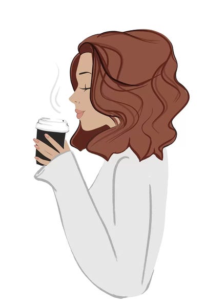 Sabina Fenn: Coffee Break, Light-Skinned, Red Hair by Sabina Fenn
