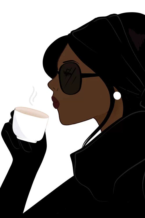 Espresso Chic, Dark-Skinned, Black Hair