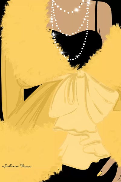Sabina Fenn: Faux Fur Jaune by Sabina Fenn