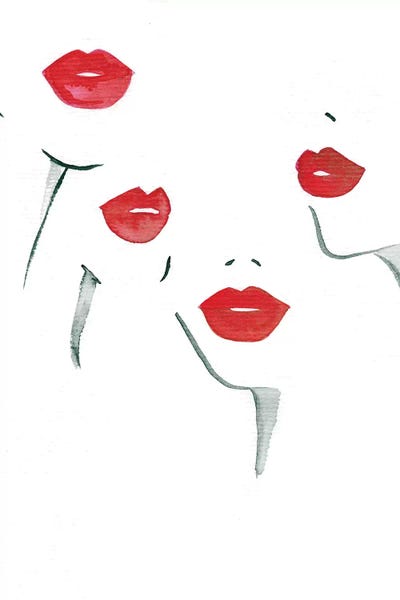 Lips: Guy Bourdin inspired Lippies by Sabina Fenn