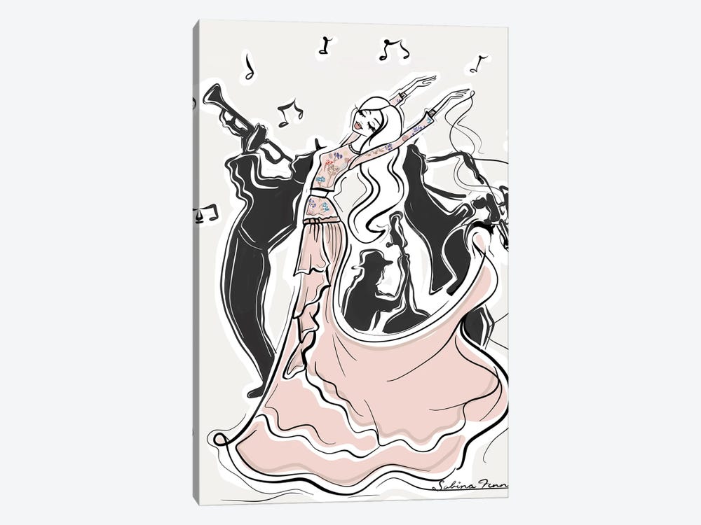 Jazz Groove by Sabina Fenn 1-piece Canvas Art Print