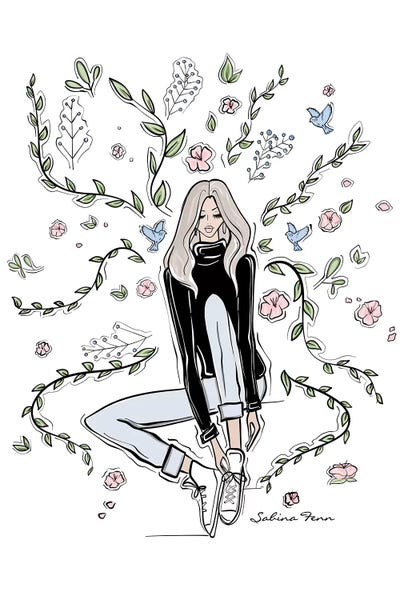 Women's Pants: Little Dreamer by Sabina Fenn