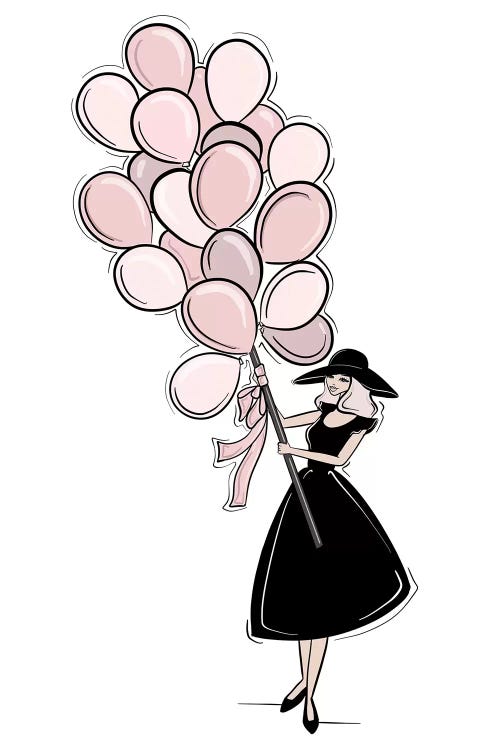 Pink Balloons by Sabina Fenn wall art