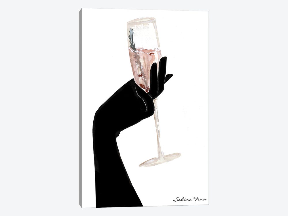 Rosemary Champagne Chic by Sabina Fenn 1-piece Art Print