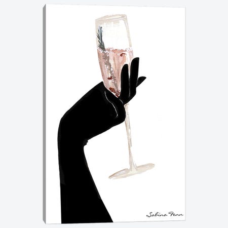 Rosemary Champagne Chic Canvas Print #SAF69} by Sabina Fenn Canvas Art