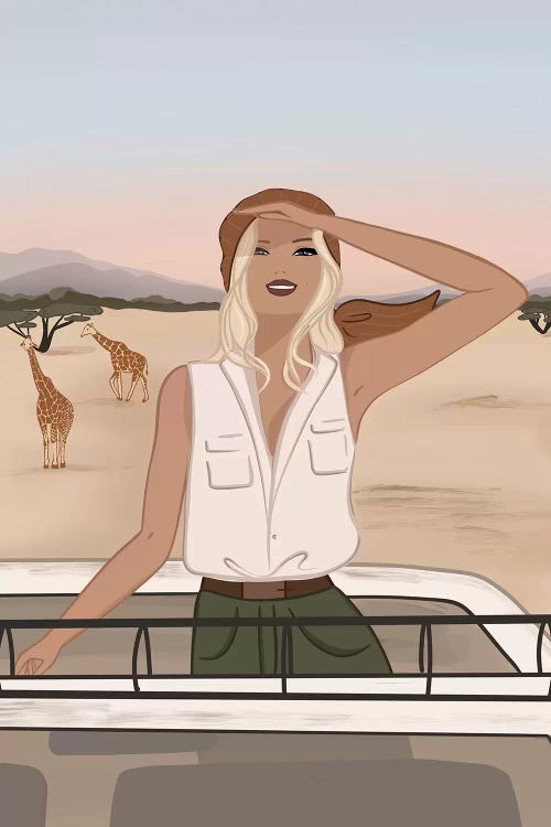 Safari Chic, Light-Skinned, Blonde Hair