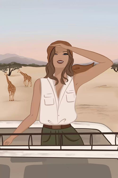 Safari Chic, Light-Skinned Brunette Hair