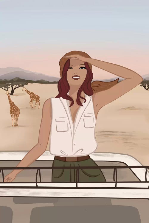 Safari Chic, Light-Skinned, Red Hair