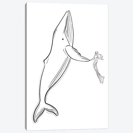 Save The Whales Canvas Print #SAF76} by Sabina Fenn Canvas Art