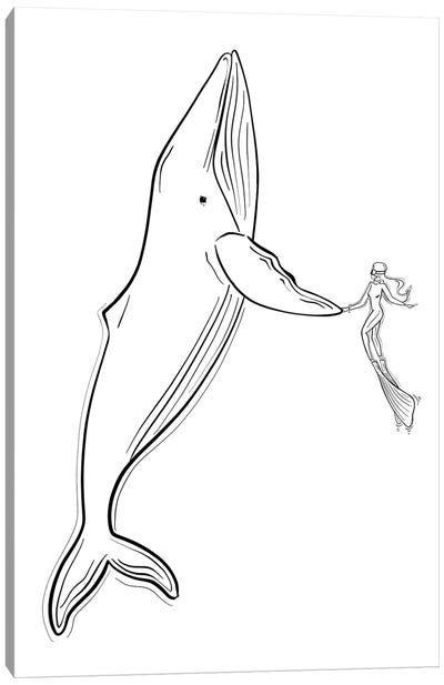 Save The Whales Canvas Art Print - Sabina Fenn