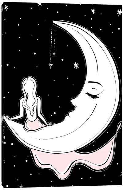 Soulful IV Canvas Art Print - Crescent Moon Art
