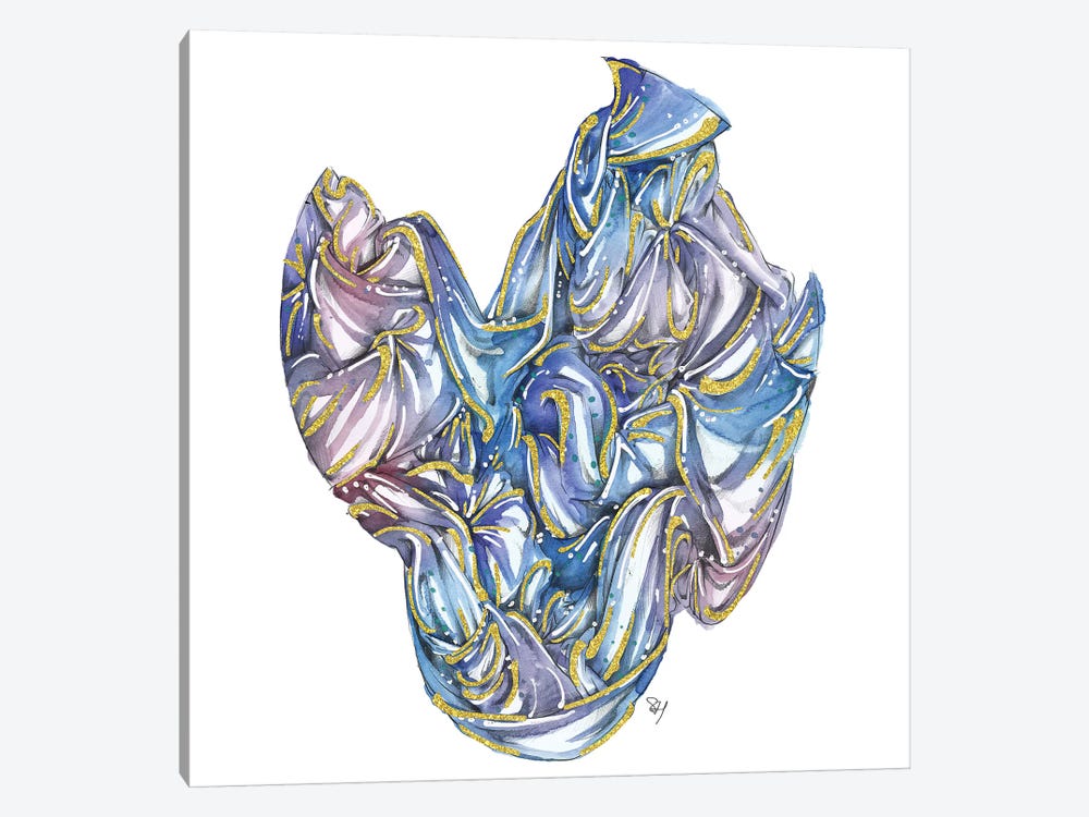 Fabric Bundle Blue by Samuel Harrison 1-piece Canvas Art Print
