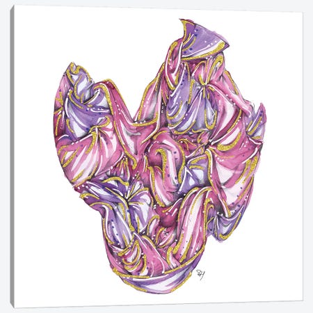 Fabric Bundle Pink Canvas Print #SAH13} by Samuel Harrison Art Print