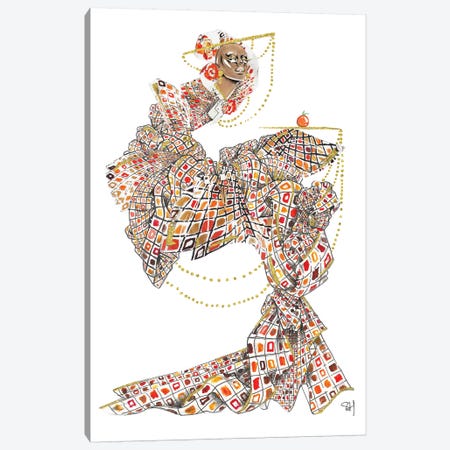 Monochrome Chanel Pattern Art Print by Samuel Harrison | iCanvas