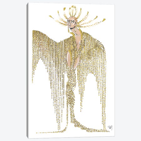 Celine Dion Met Gala 2019 Canvas Print #SAH5} by Samuel Harrison Canvas Art