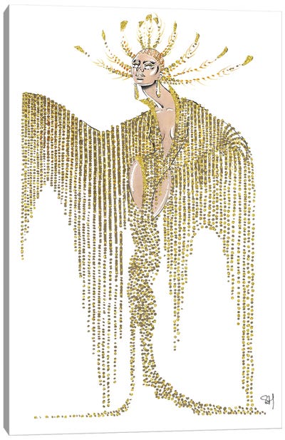 Celine Dion Met Gala 2019 Canvas Art Print - Artists Like Klimt