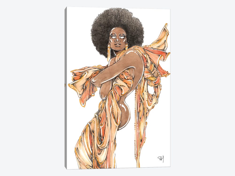 Afro Queen by Samuel Harrison 1-piece Art Print