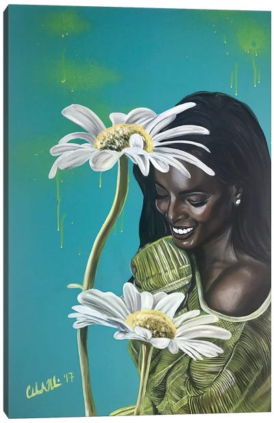 I'm so Happy Canvas Art Print - Black Joy
