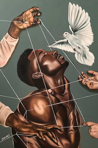 Spiritual Warfare by Stina Aleah framed wall art