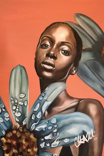 Flora At Dawn by Stina Aleah framed wall art