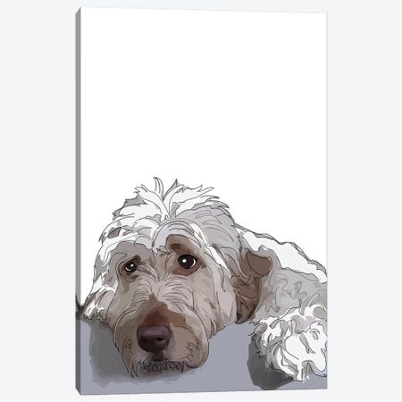 Shaggy Dog Canvas Print #SAP100} by Sketch and Paws Canvas Wall Art
