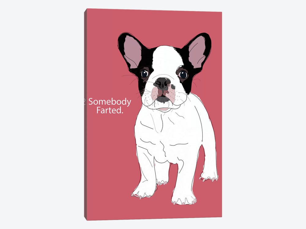 Somebody Farted by Sketch and Paws 1-piece Canvas Print