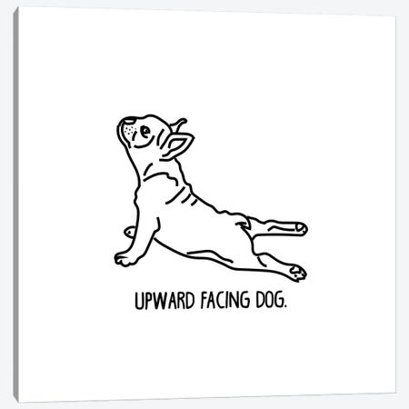 Yoga Dog Canvas Print #SAP109} by Sketch and Paws Canvas Wall Art
