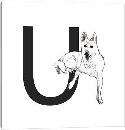 U Is For Utonagan Canvas Art Print - Sketch and Paws