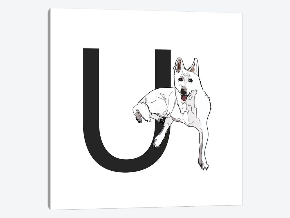 U Is For Utonagan by Sketch and Paws 1-piece Canvas Art Print