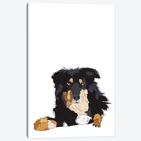 Border Collie Canvas Print #SAP20} by Sketch and Paws Canvas Artwork