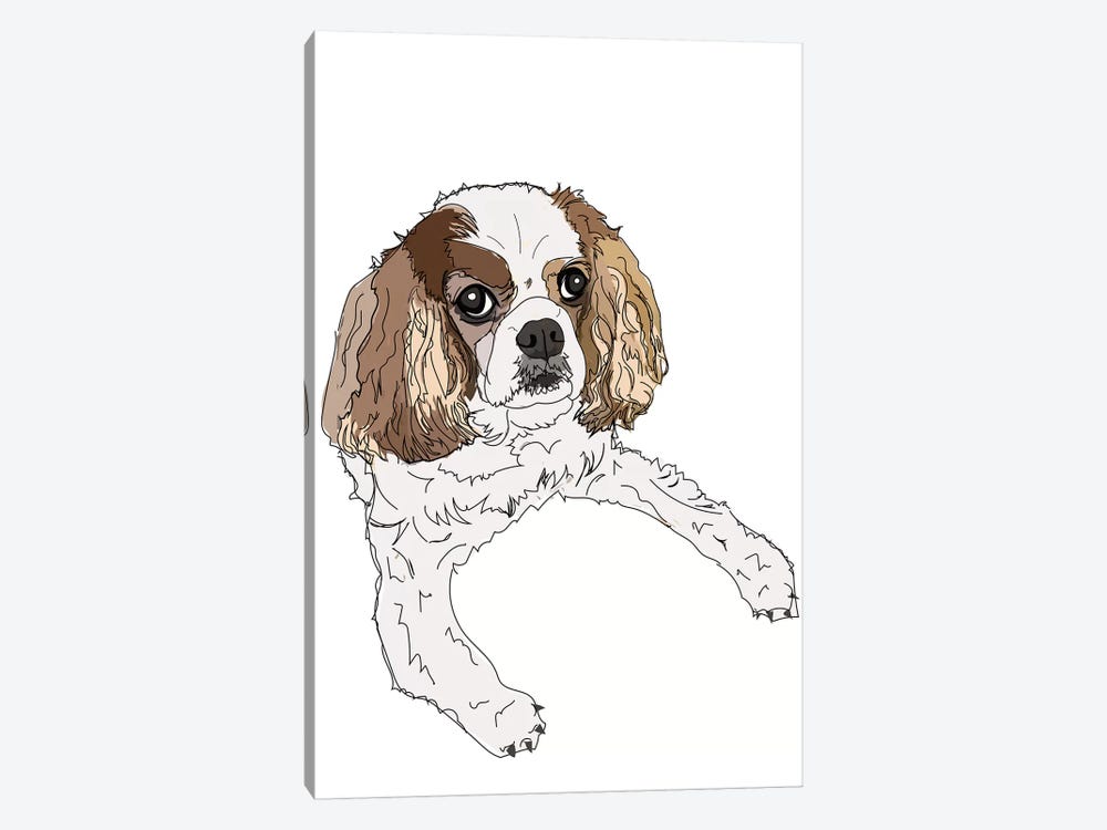 Cavalier by Sketch and Paws 1-piece Canvas Art