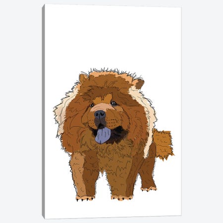 Chow Chow Canvas Print #SAP29} by Sketch and Paws Canvas Art