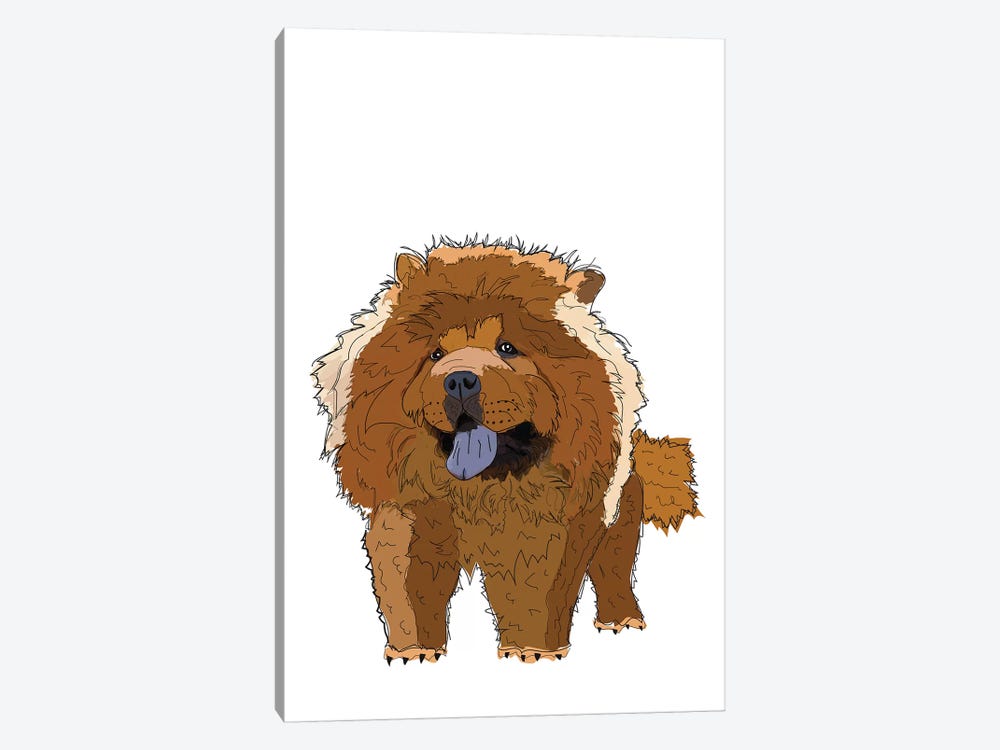 Chow Chow by Sketch and Paws 1-piece Canvas Art