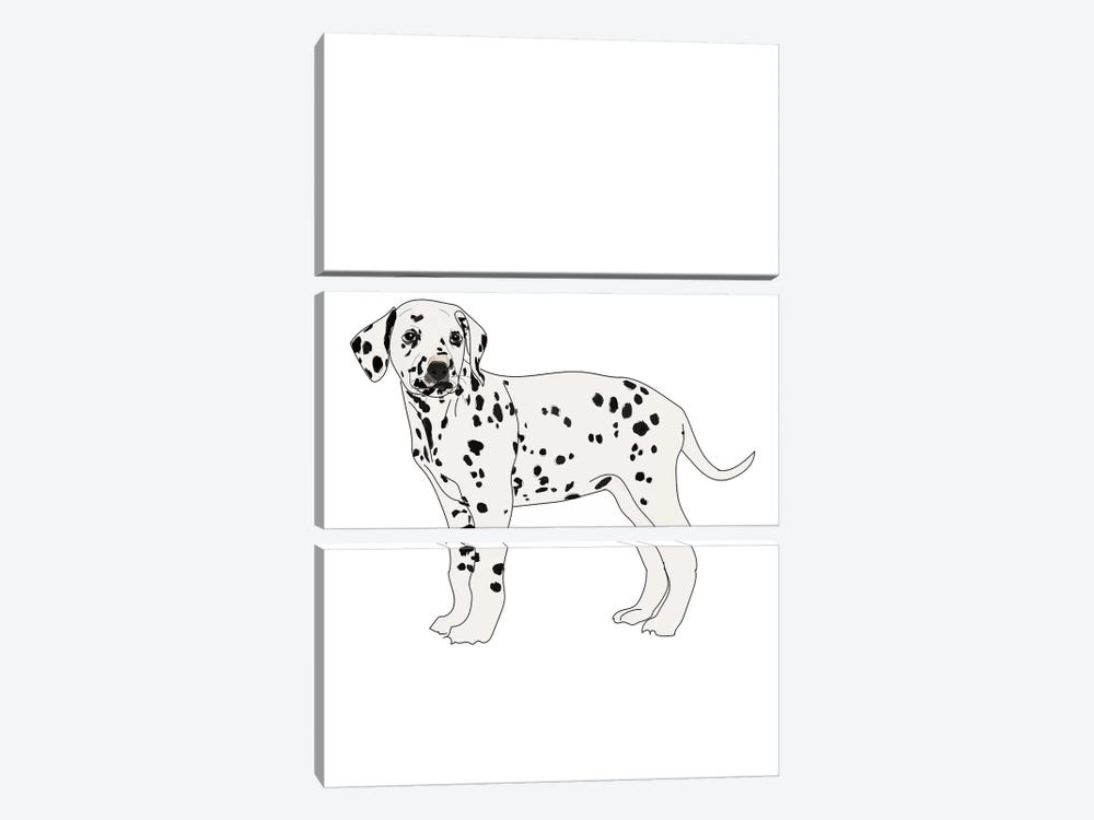 Dalmatian by Sketch and Paws 3-piece Canvas Art Print