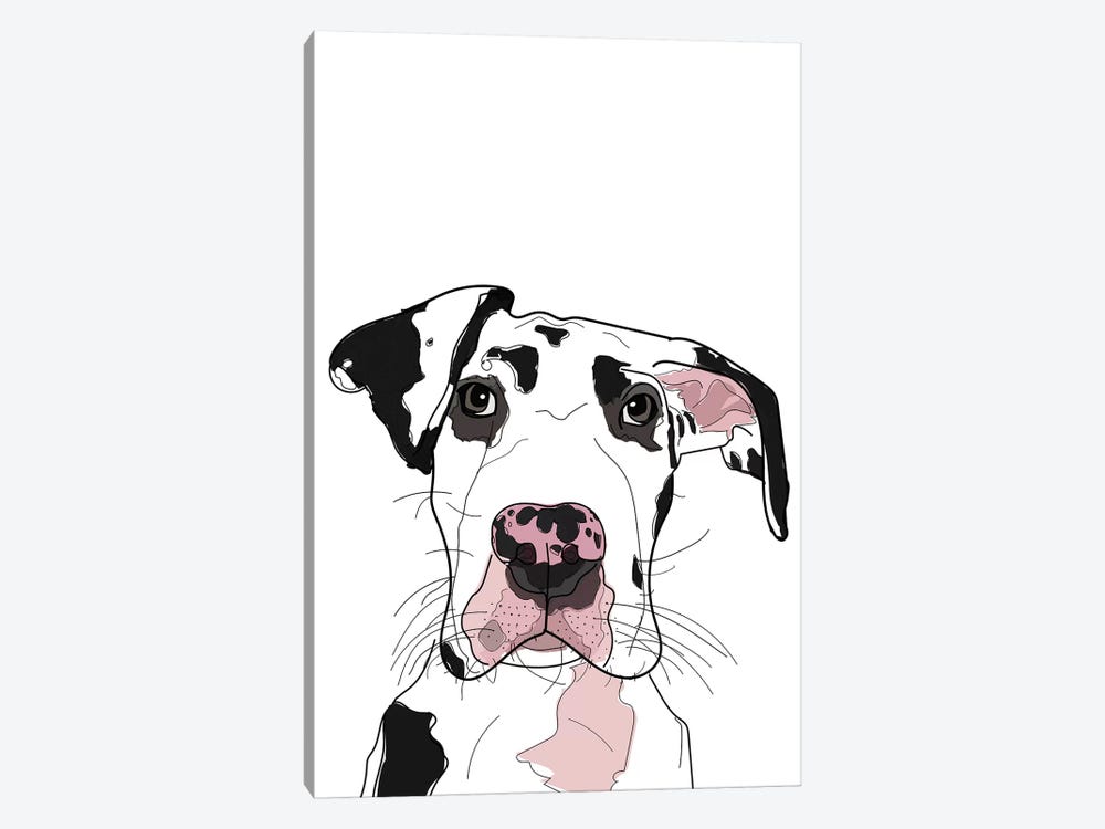 Dane by Sketch and Paws 1-piece Canvas Wall Art