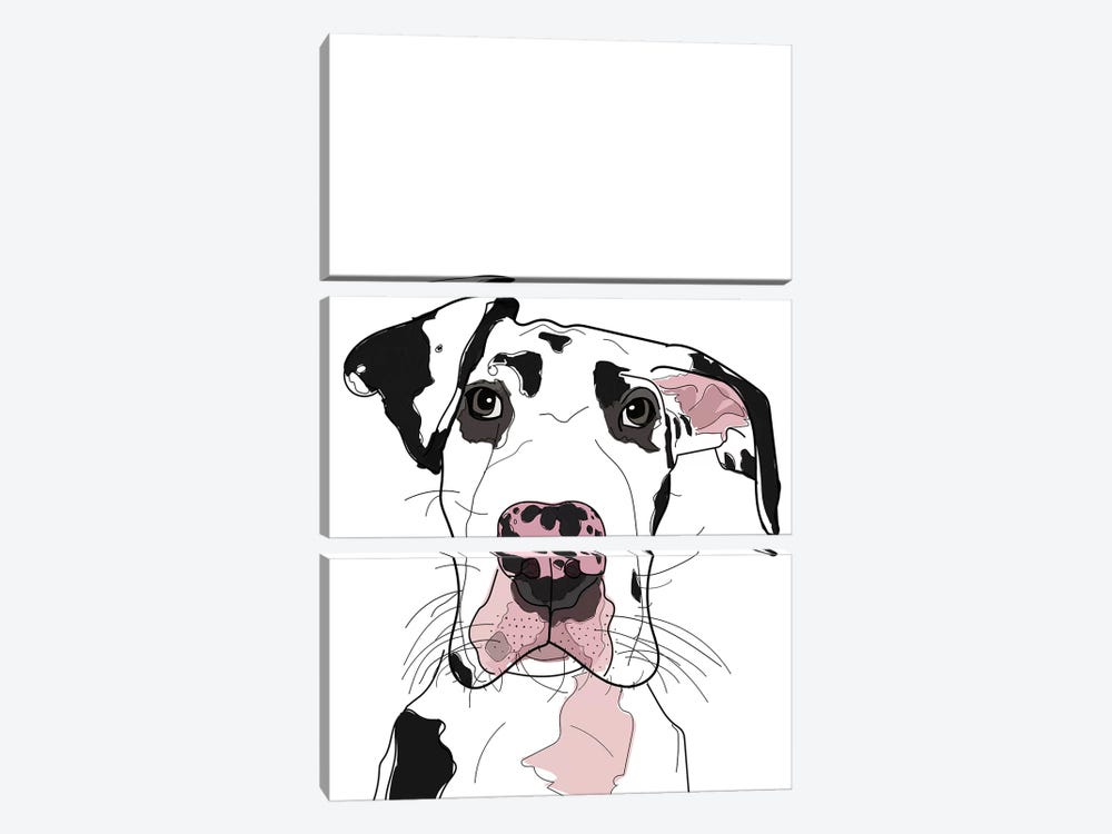 Dane by Sketch and Paws 3-piece Canvas Artwork