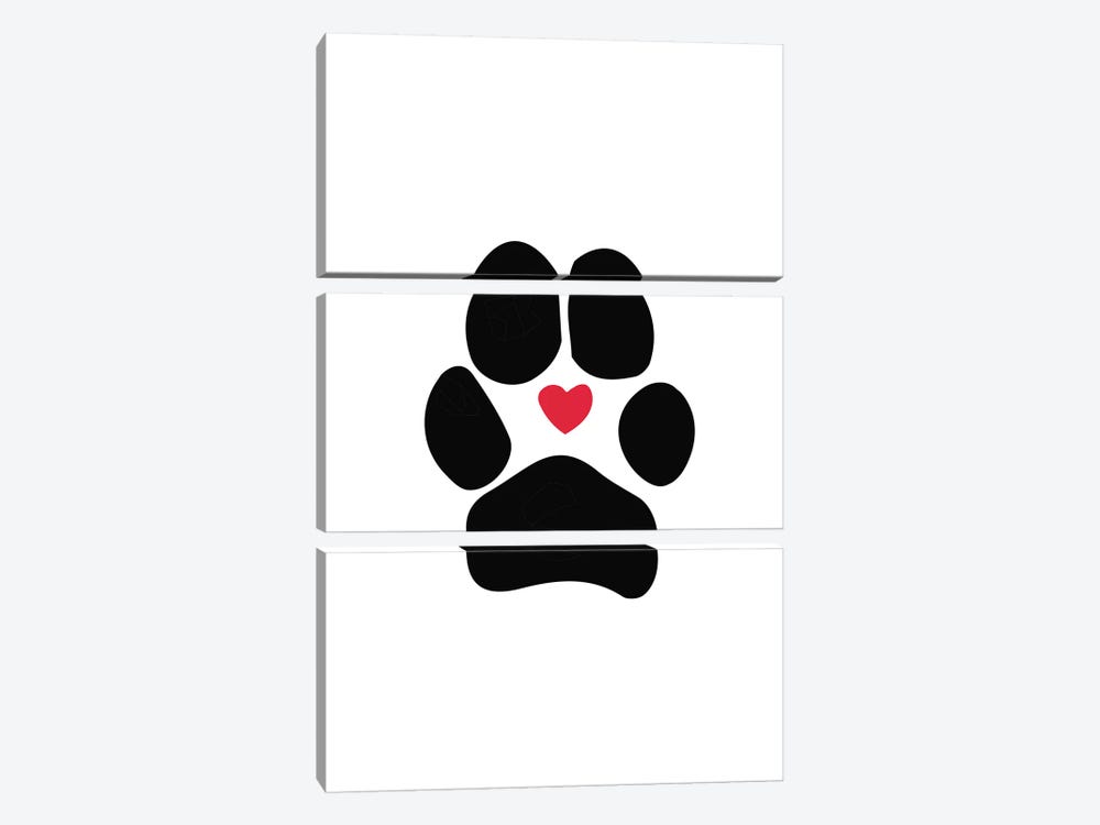 Dog Paw by Sketch and Paws 3-piece Art Print