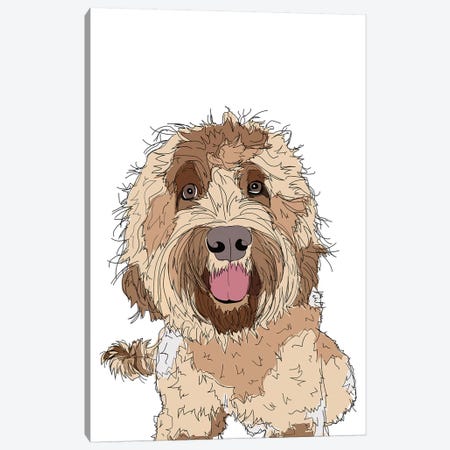 Doodle Love Canvas Print #SAP40} by Sketch and Paws Canvas Artwork