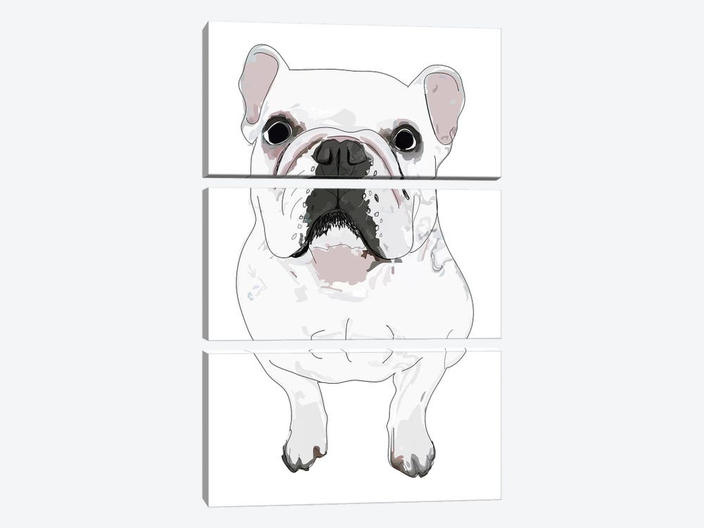 French Bulldog by Sketch and Paws 3-piece Art Print