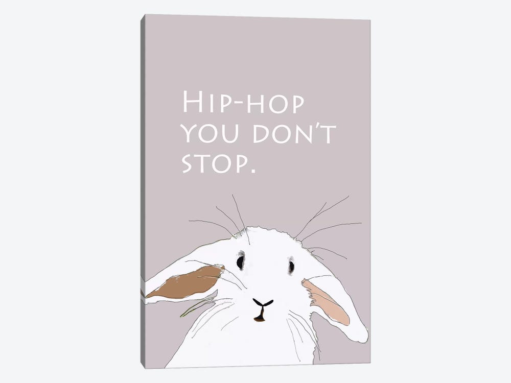 Hip Hop You Don't Stop by Sketch and Paws 1-piece Canvas Wall Art