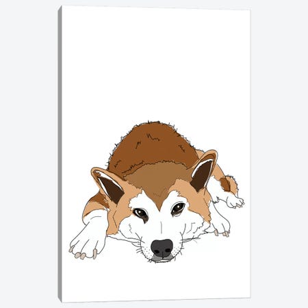 Jax From London Canvas Print #SAP77} by Sketch and Paws Canvas Art