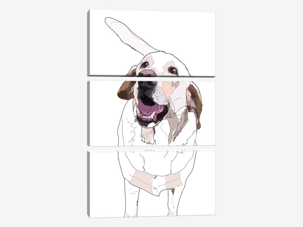 Labrador I by Sketch and Paws 3-piece Canvas Artwork