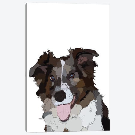 Bella The Dog Canvas Print #SAP7} by Sketch and Paws Art Print
