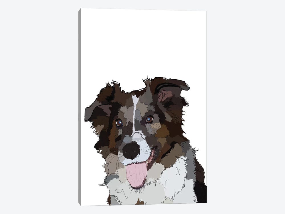 Bella The Dog by Sketch and Paws 1-piece Canvas Art Print