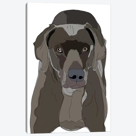 Love This Dog Canvas Print #SAP83} by Sketch and Paws Canvas Wall Art