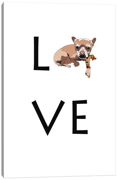 Love Your Dog Chihuahua Canvas Art Print - Sketch and Paws